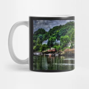 Barge Wreck  And Boats On The River Wear Mug